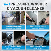 2800PSI 1.7GPM Electric Pressure Washer