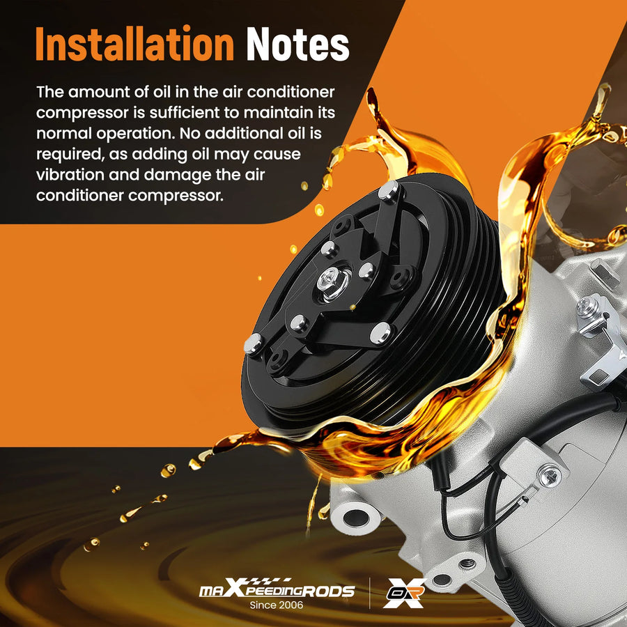 A/C Compressor and Clutch for Honda Civic 2016-2021