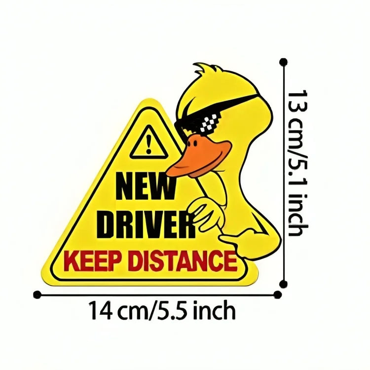 Reflective New Driver Duck Car Magnet – Multiple Designs