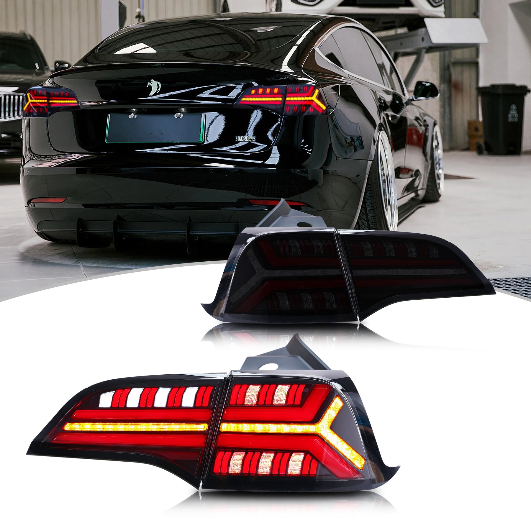 Tesla Model 3/Model Y Sequential LED Tail Light Pair