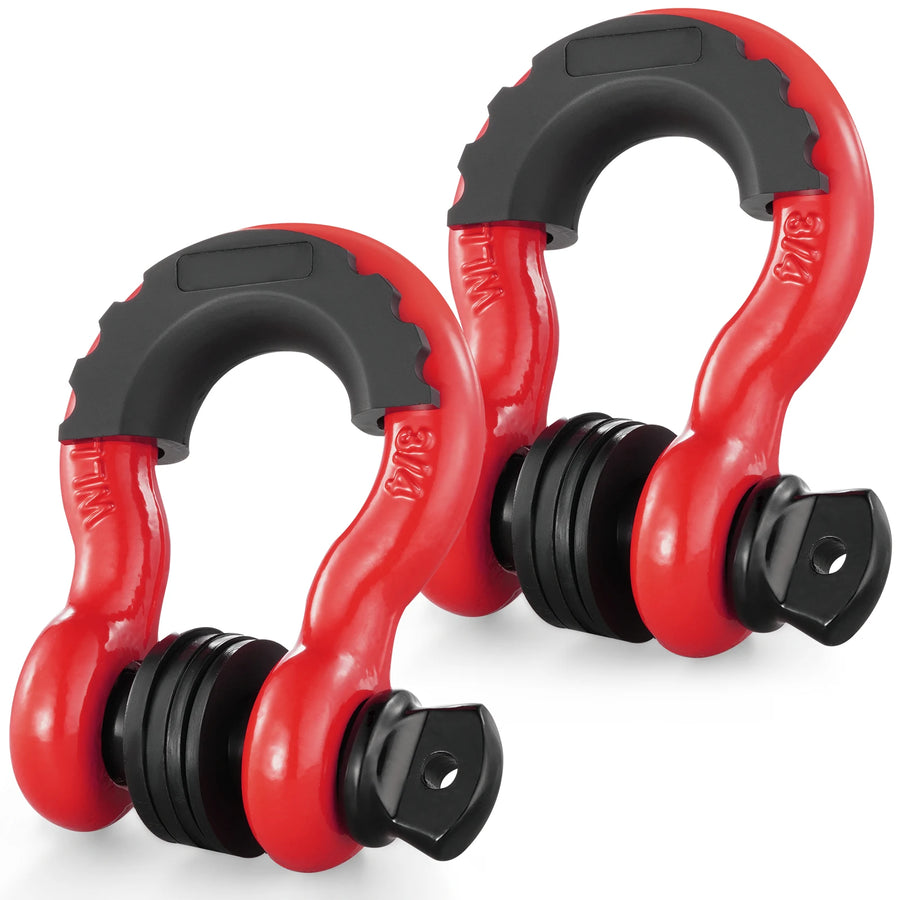 2-Piece 3/4 in Recovery D-Ring Shackle Set – 9,500 lb WLL