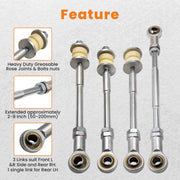 Front & Rear Sway Bar End Link Set for Nissan Patrol GU Y61 with 2-8-Inch Lift