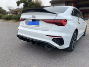 Rear Bumper Diffuser for Audi A3/S3 8Y Sedan 2021-2024