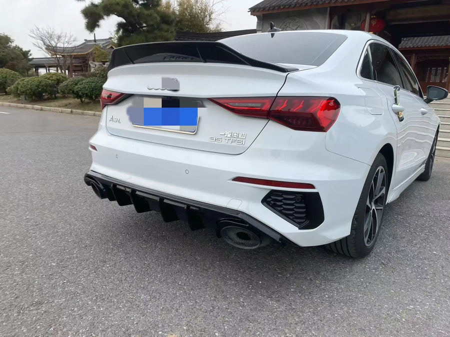 Rear Bumper Diffuser for Audi A3/S3 8Y Sedan 2021-2024
