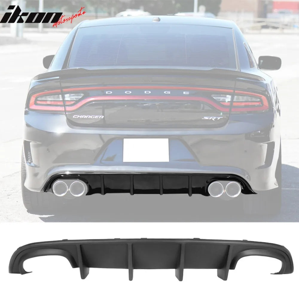 Unpainted Rear Bumper Diffuser for 2015–2023 Dodge Charger