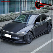 Matte Black Side Skirt Extension Set for 2025–2026 Tesla Model Y