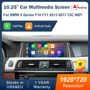 10.25-Inch CarPlay and Android Auto Display for BMW 5 Series F10/F11 2011–2017