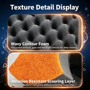 Contoured Car Wash Sponges, 2-Piece Shape Options