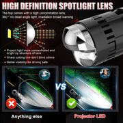 1-Piece or 2-Piece H4 LED Headlight Bulb – 6500K, CANBUS, Projector-Compatible