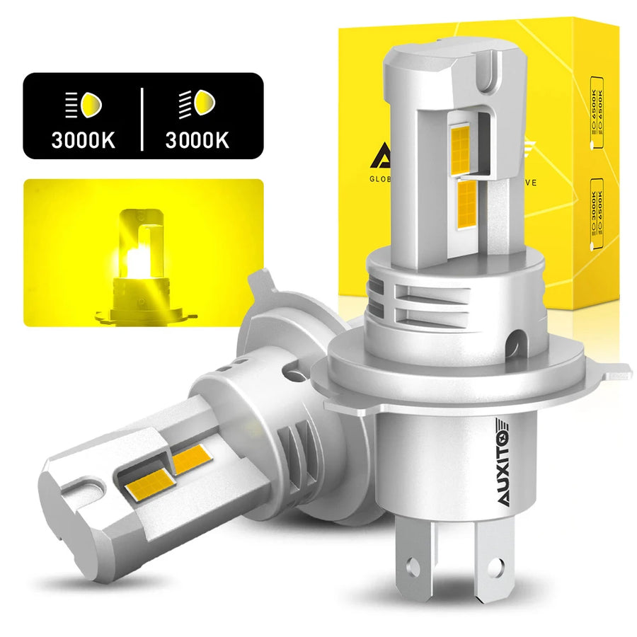 H4 LED Headlight Bulb – 6500K/3000K, CANBUS
