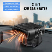 12V/24V 120W Portable Car Heater & Defroster Fan
