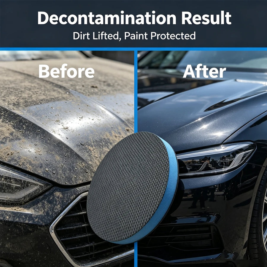 6-Inch Clay Decontamination Disc with 15 mm Foam Layer