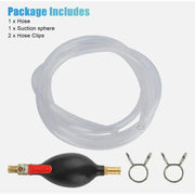 Manual Fluid Transfer Siphon Pump Set with Hose & Clamps