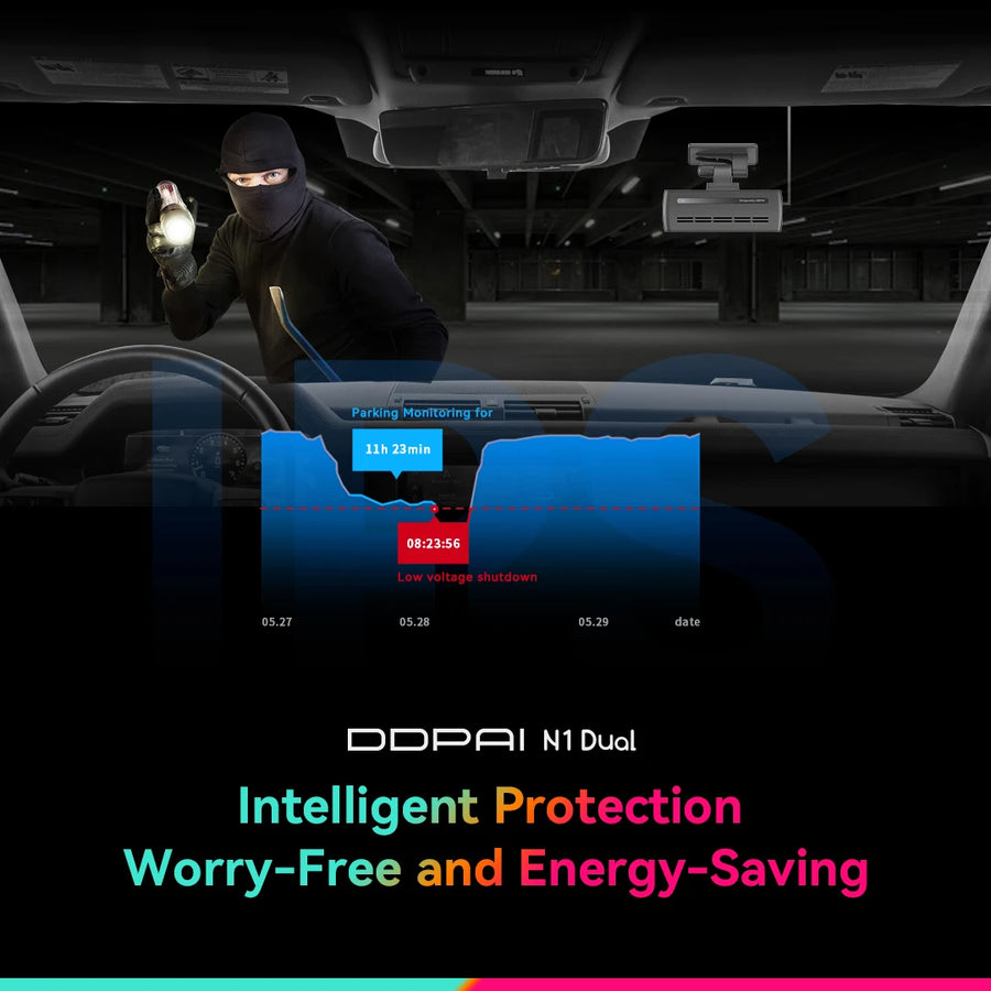 Ddpai 2K Dual Dash Cam