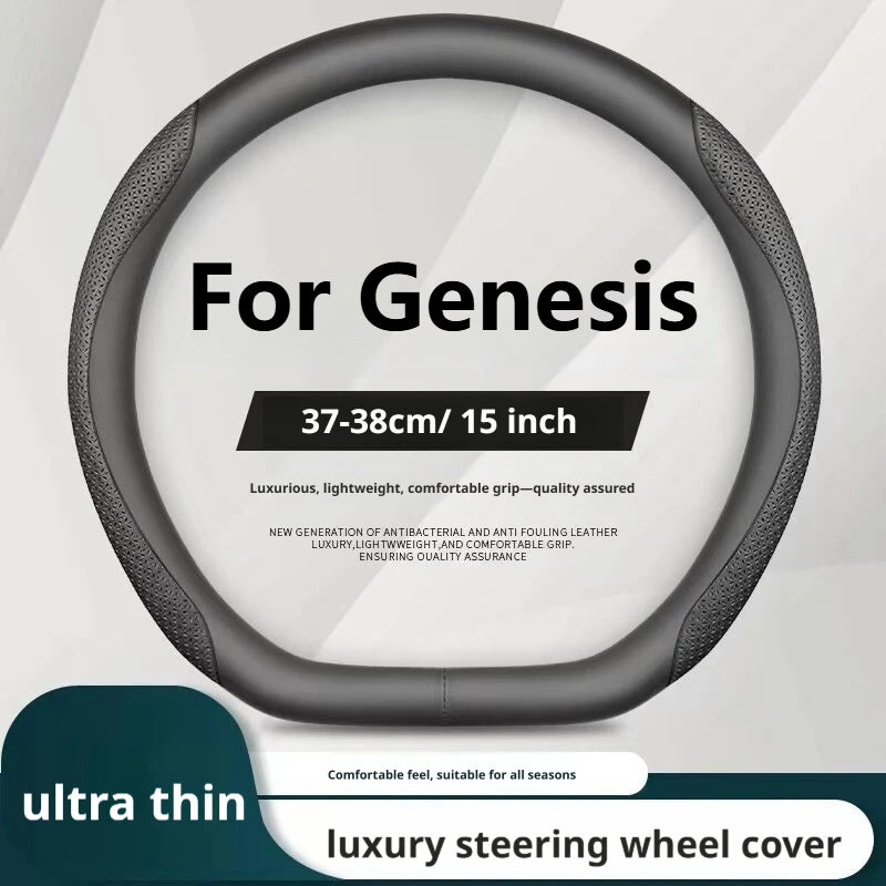 38Cm Steering Wheel Cover for Genesis G70 G80 G90 GV60 GV70 GV80 G90L