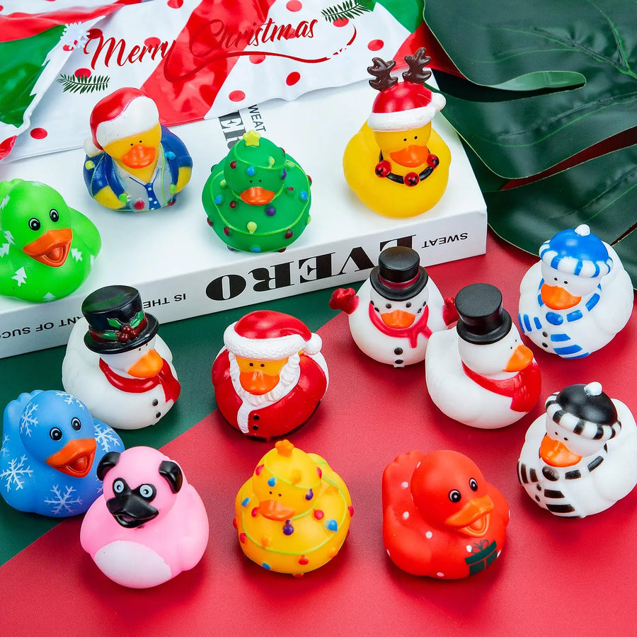 Christmas Rubber Duck Assortment – 6, 12 or 24 Pieces