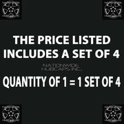 Black Wheel Skin & Hub Cap Set for 2020–2025 Toyota Highlander