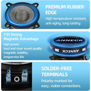 3.5-Inch 300W Carbon-Fiber Car Speakers