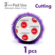 Wool Polishing Pads for 3-Inch Backing Plates