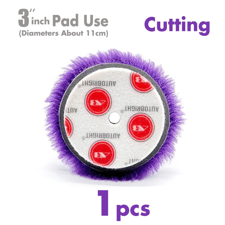 Wool Polishing Pads for 3-Inch Backing Plates