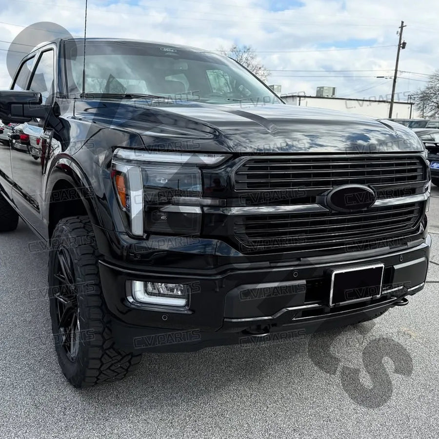 Gloss Black Upper Grille – 2024–2025 Ford F-150 Platinum/King Ranch