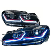 LED Headlight Assembly Set for 2009–2012 Volkswagen Golf