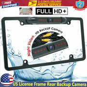 US License Plate Frame Backup Camera – 170° IR Night Vision