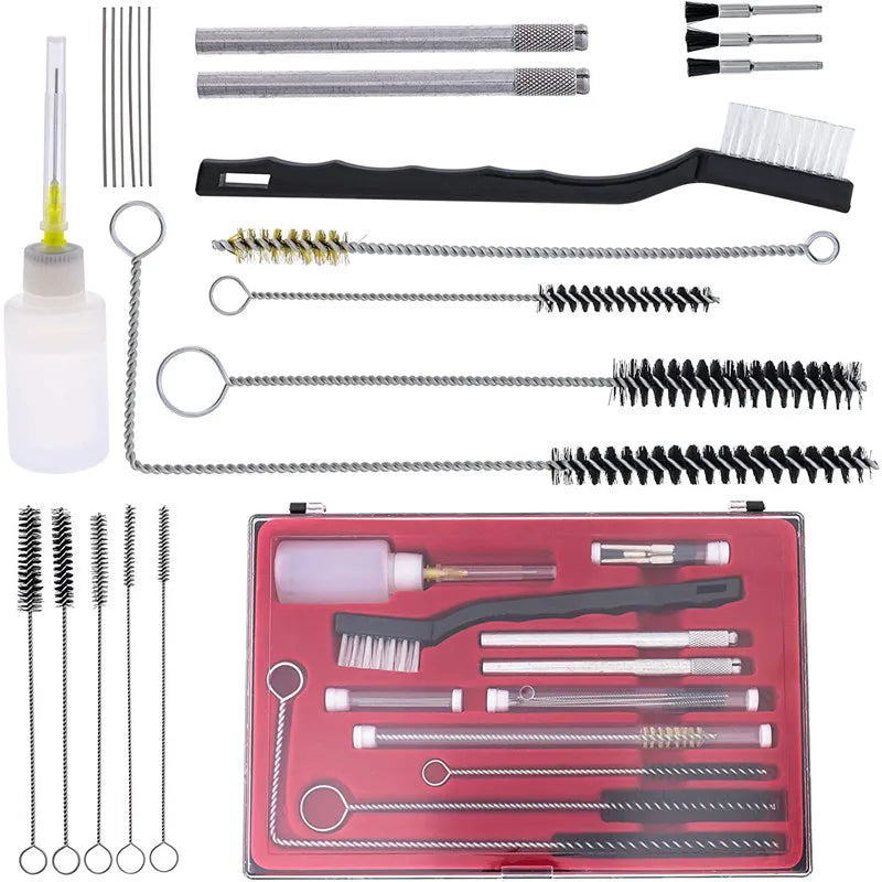 26-Piece Airbrush and Spray Gun Cleaning Kit