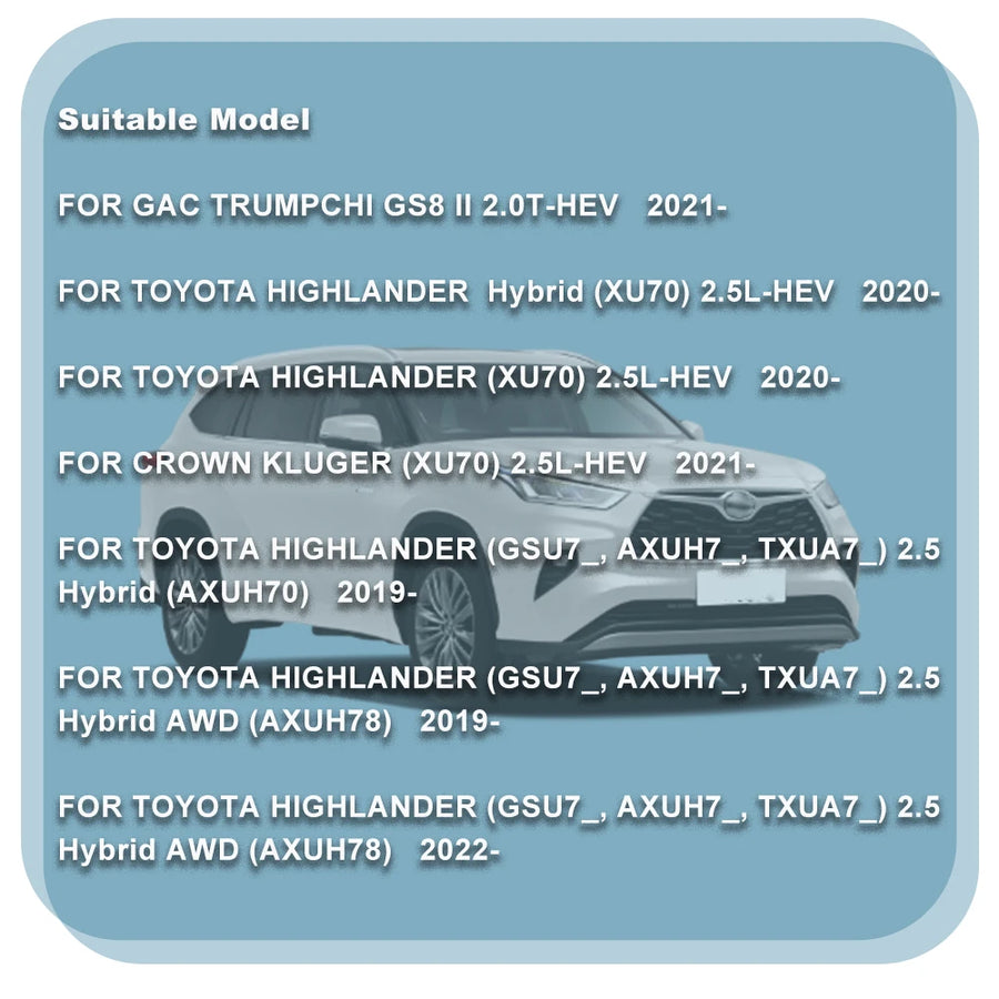 2-Piece Hybrid Battery Cooling Air Filter Set for Toyota Highlander Hybrid 2020+