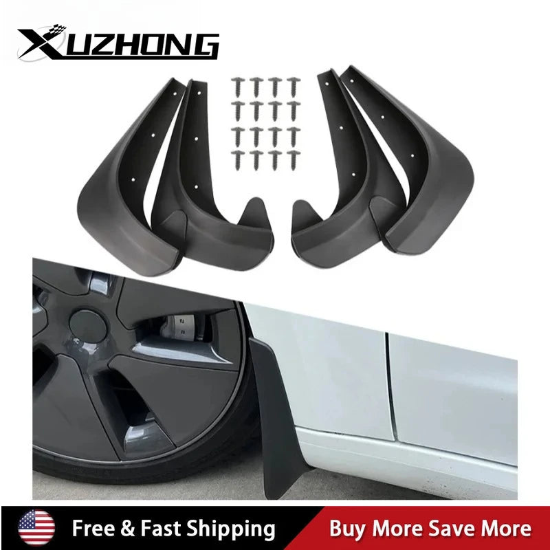Complete Mudguard Splash Guard Kit 4 Fenders +8 Screws for Honda Civic Del Sol