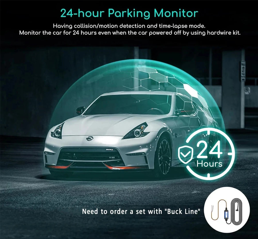 4K 3-Channel Dash Cam with GPS