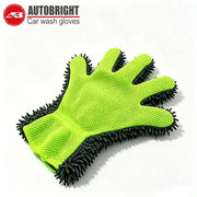 Five-Finger Chenille & Mesh Car Wash Gloves