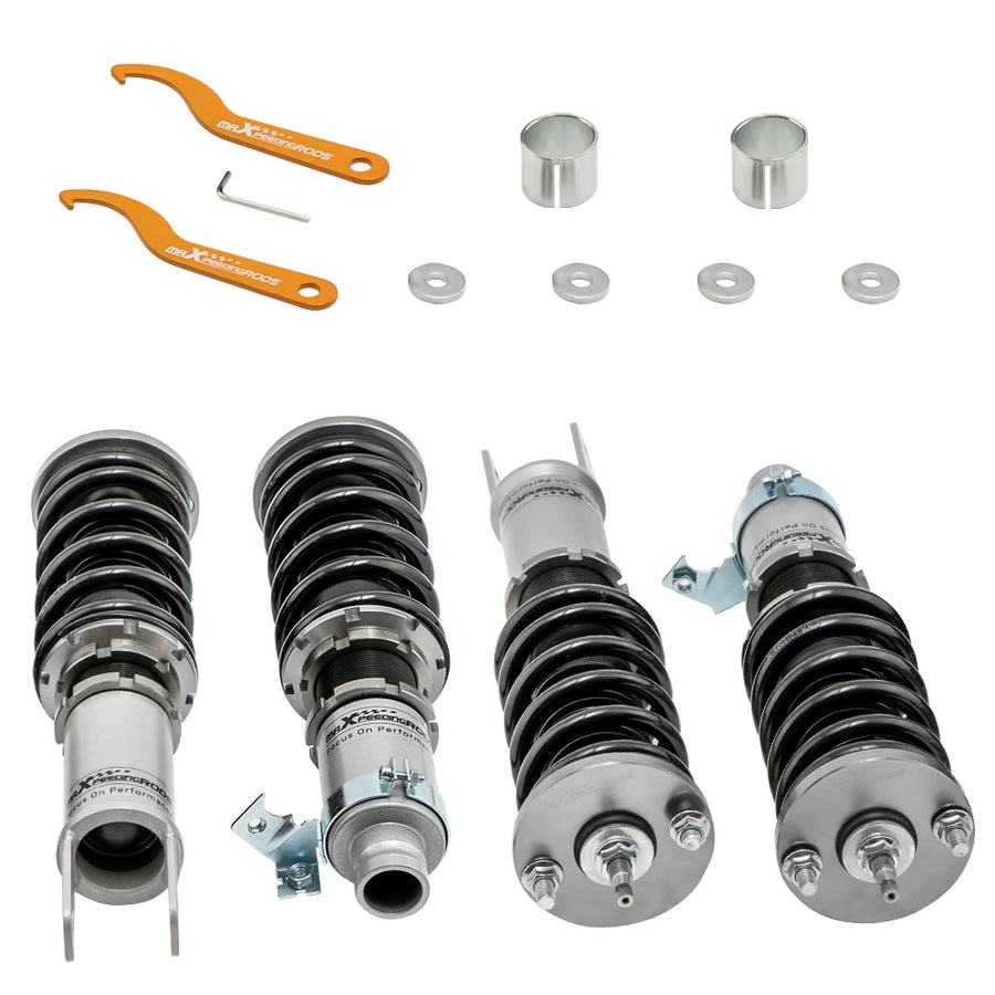 24-Way Coilover Suspension Kit for Honda Civic 1996-2000, CRX 1989-1990, Integra 1992-1999 & Del Sol 1992-1997