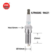 Ngk Iridium Spark Plug ILTR6G8G 96621 LR025605