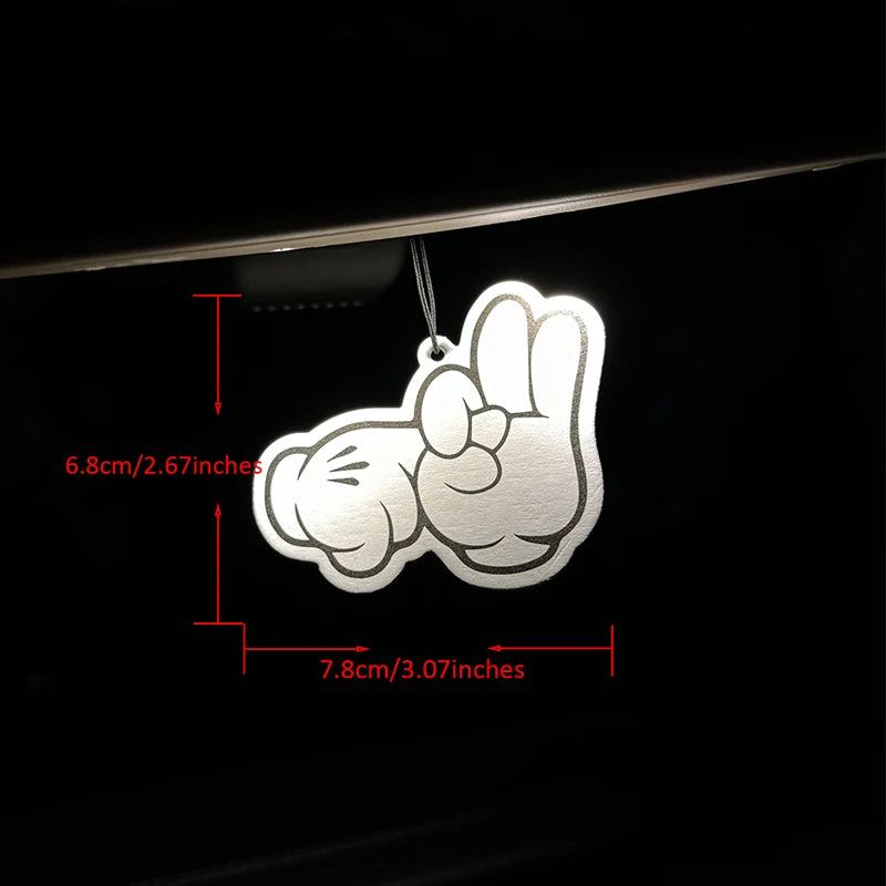 Funny and Interesting Gesture Design Intercontinental Hotel (Hotel Scent) Hanging Car Air Freshener