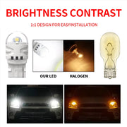 2-Piece 7440 LED Brake/Tail Light Bulb – Yellow/White, 12V