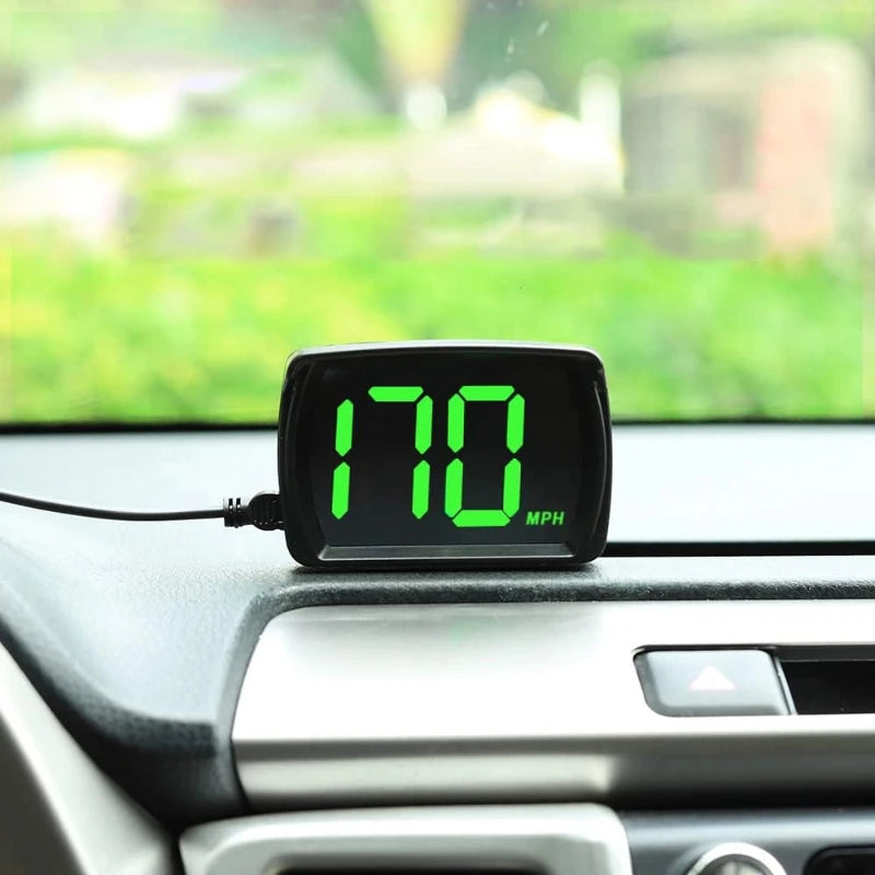 USB GPS Digital Speedometer HUD – Large MPH Display
