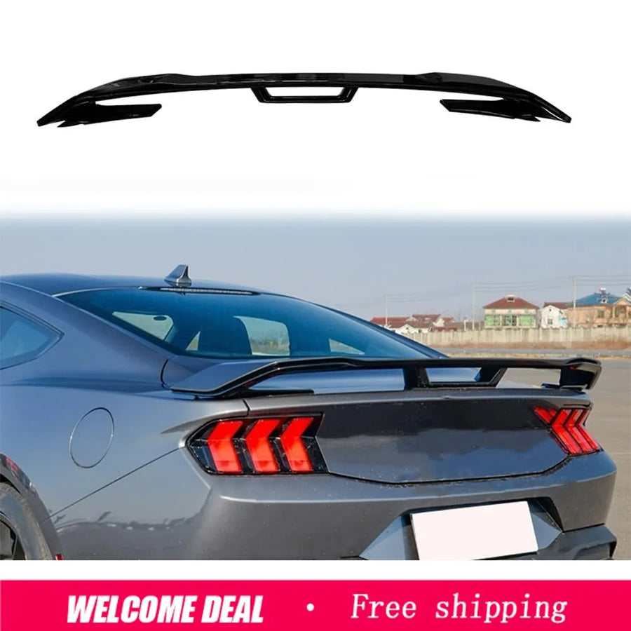 Dark Horse-Style Gloss Black Trunk Spoiler for 2024–2025 Ford Mustang