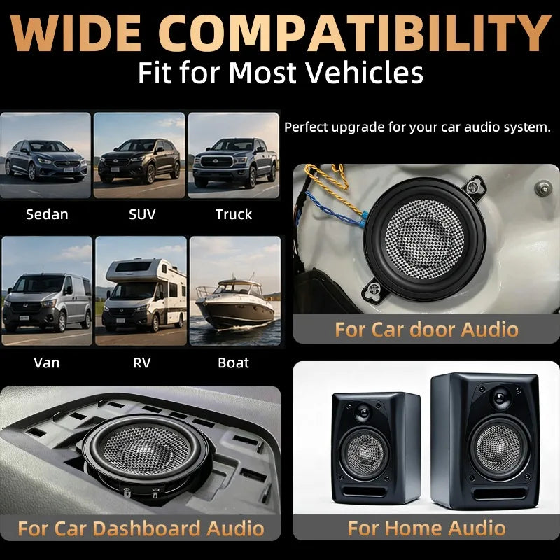 3.5-Inch 300W Coaxial Car Speakers