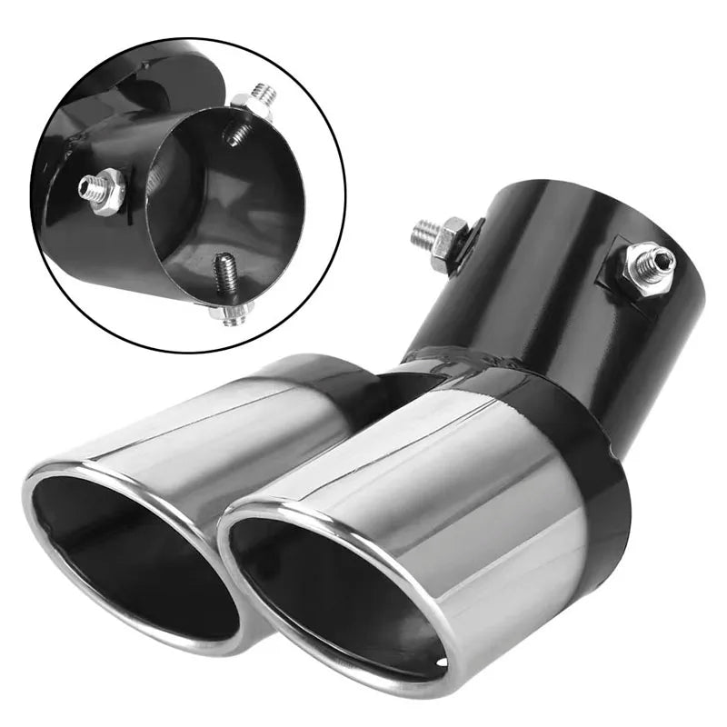 Universal Dual-Outlet Stainless Steel Exhaust Tip
