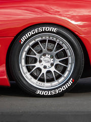 Bridgestone Tire Letter Stickers Set for 4 Wheels 3D Pvc Raised Tire Decals Waterproof Car Racing Tire Sidewall Decor