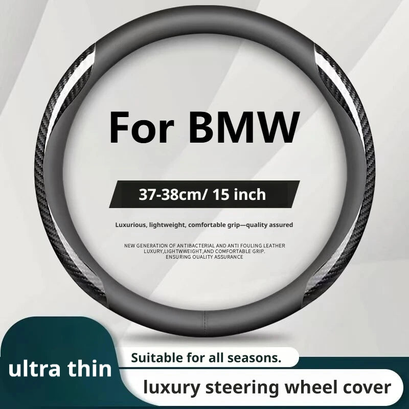 Steering Wheel Cover for BMW 3 4 5 7 Series E46 E90 E87 F20 F22 F45 F30