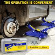 2-Ton Hydraulic Trolley Floor Jack with Carry Case