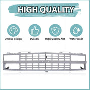 Chrome Front Grille for 1988–1993 Chevrolet Silverado