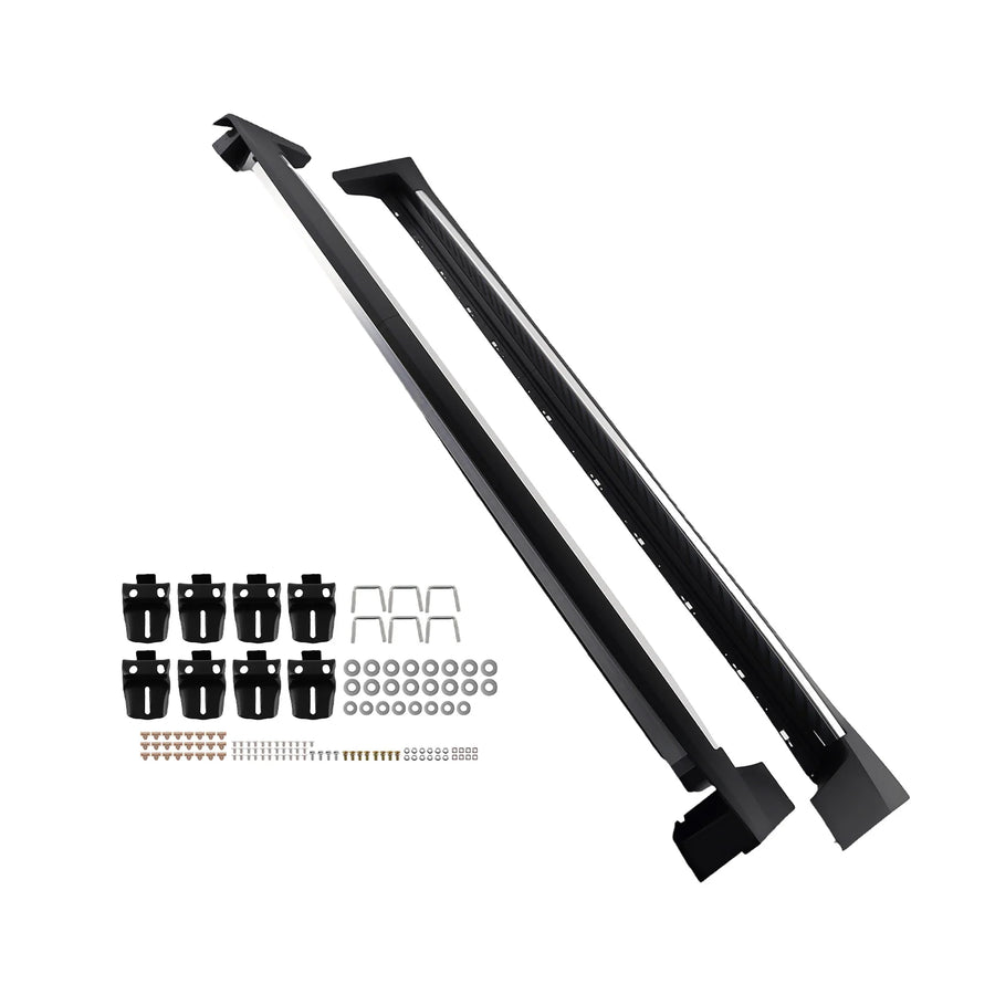 Black Running Boards for 2017–2025 Cadillac XT5 – Pair