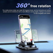 360° Dashboard Phone Holder – Non-Slip Silicone