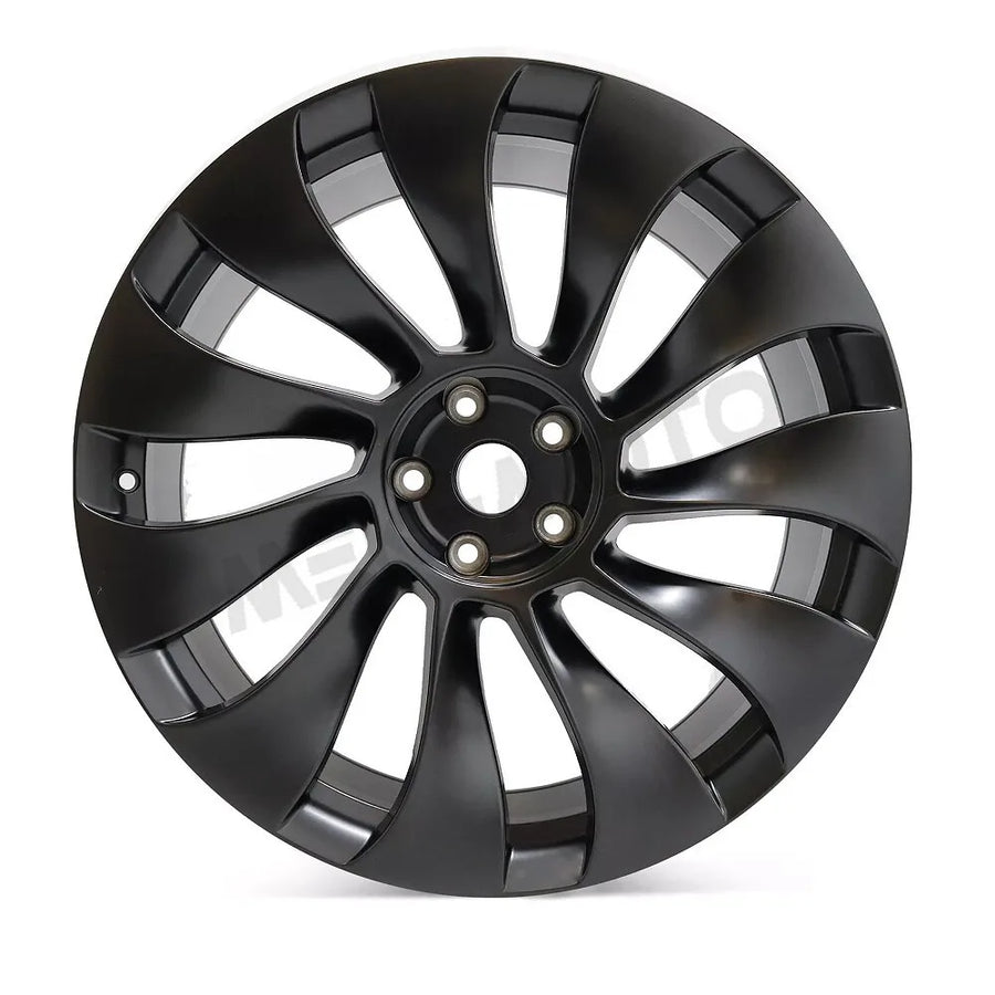 21 × 10.5 in Matte Black Rear Wheel for 2020–2024 Tesla Model Y