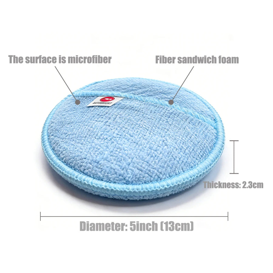 5-Inch Pocket Microfiber Wax Applicator Pads