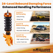 24-Way Adjustable Coilover Suspension Kit for Chevrolet Camaro 2010-2015