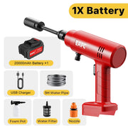 21V Cordless Portable Pressure Washer Kit with 5 m Hose